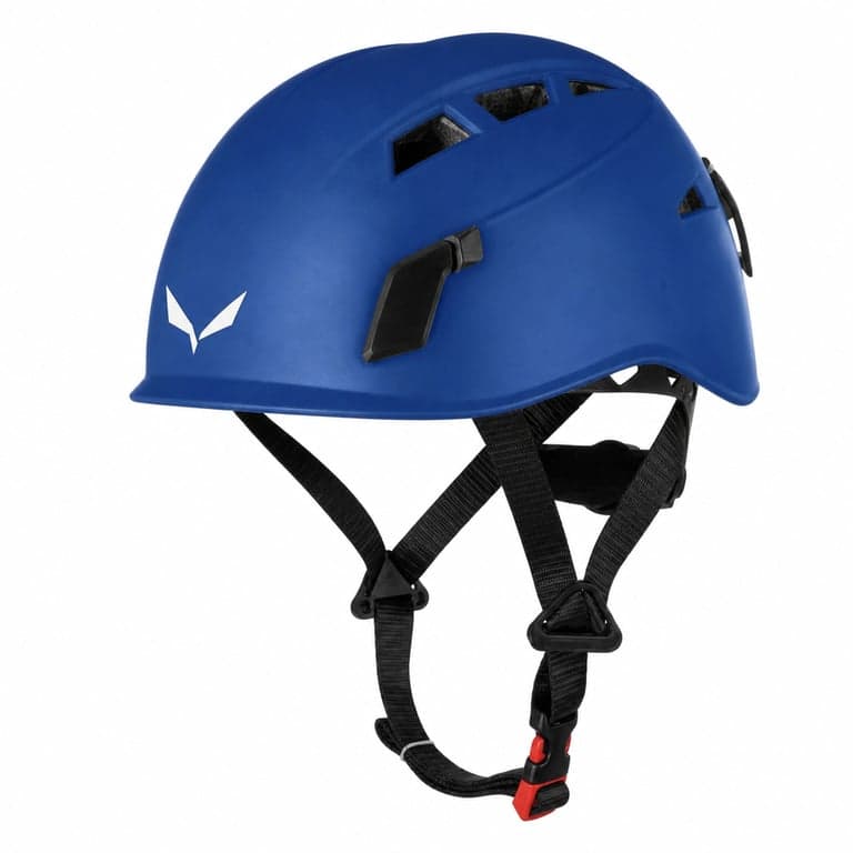 Cască via ferrata Salewa Attac Evo Toxo 3.0, culoare albastră, 53-61 cm — Doar casca este inclusă, fără set (stare: vezi a doua imagine)