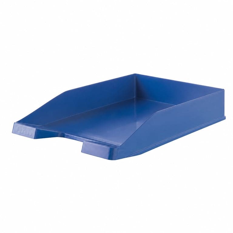 Tavă pentru documente HAN KLASSIK KARMA, format A4/C4, eco-albastru, 1 buc, plastic reciclat, certificare BLAUER ENGEL