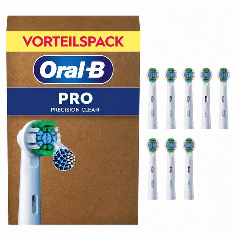 Rezerve pentru periuță de dinți electrică Oral-B PRO Precision Clean, Alb – pachet de 9 bucăți