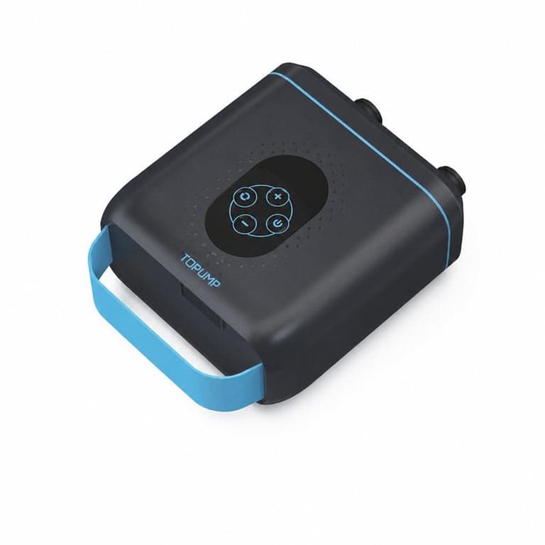 Pompă electrică SUP TOPUMP TPS260, 20 PSI, reîncărcabilă, 2 bucăți — defecte, pentru piese: nu pornesc în timpul încărcării (stare: vezi a 2-a fotografie)