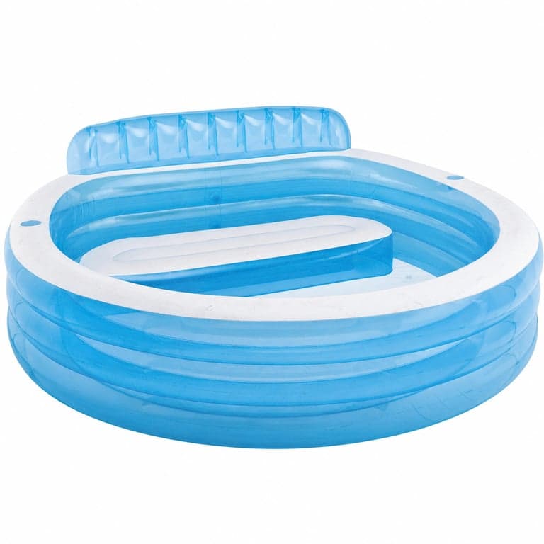 Piscină gonflabilă de familie Intex 57190NP Swim Center Family Lounge cu scaune, 229x218x79 cm — Produsul prezintă ușoare urme (stare: vezi imaginea 2)