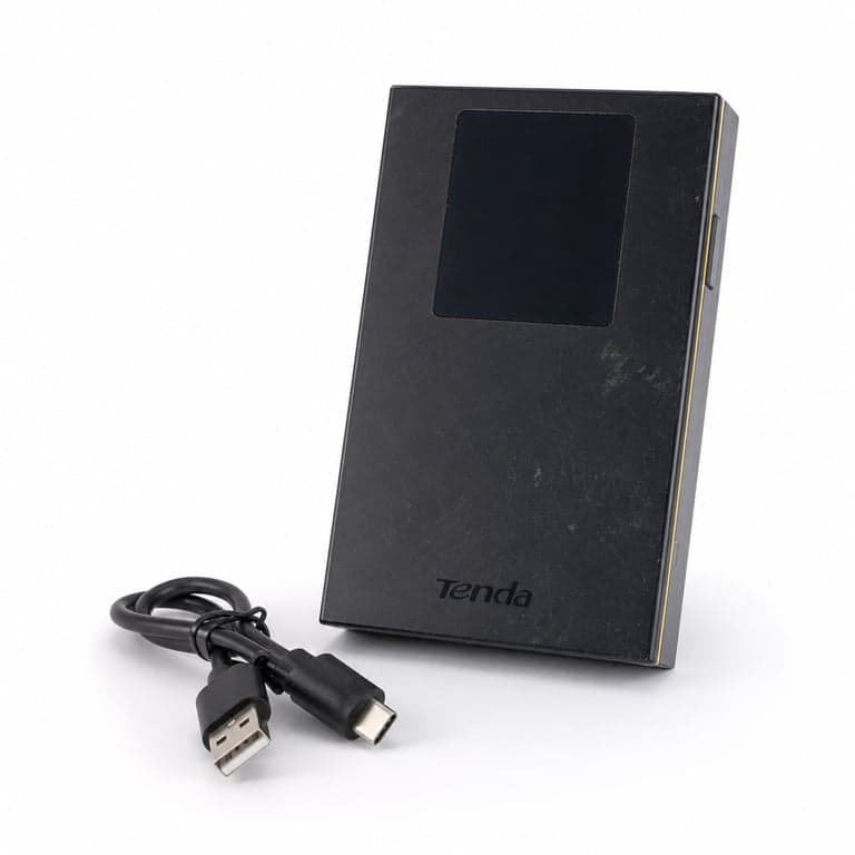 Router WiFi 6 portabil Tenda MF6 4G LTE, 2100 mAh — defect, funcționează parțial: zgâriat, baterie care se descarcă rapid (stare: vezi imaginea nr. 2)