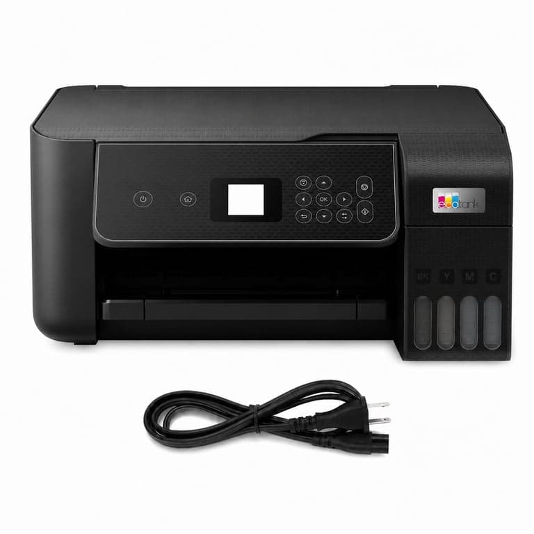 Imprimantă multifuncțională cu jet de cerneală Epson EcoTank ET-2870 A4 Wi-Fi - 3 ani — set de cerneală lipsă (stare: vezi a 2-a imagine)