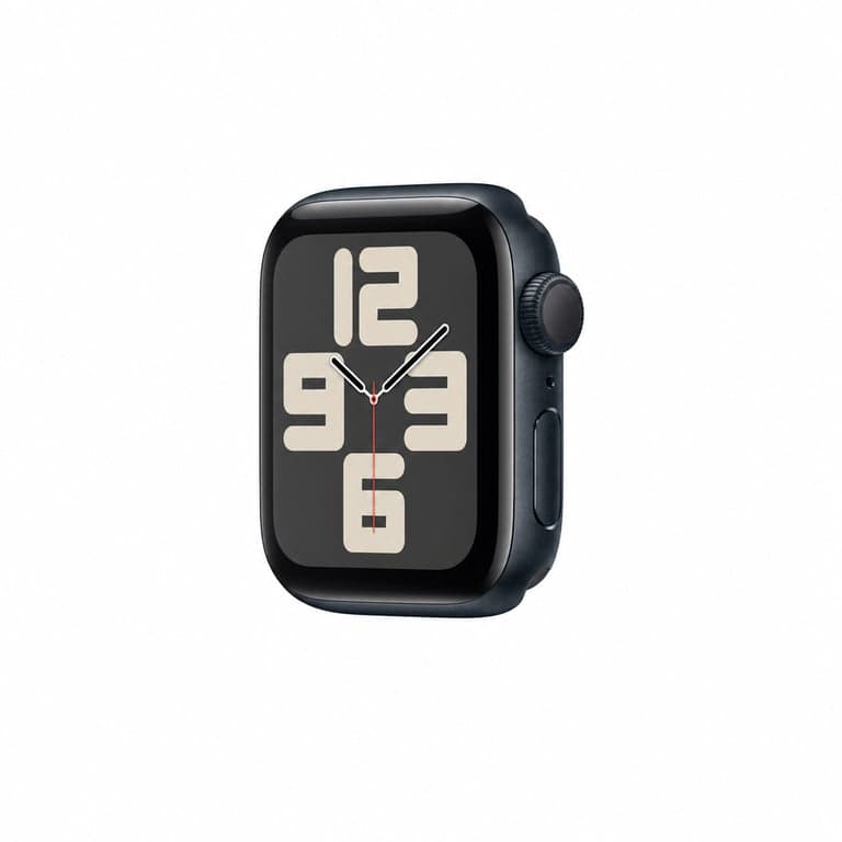 Apple Watch SE (generația a 2-a, 2023) GPS 40 mm, carcasă din aluminiu miezul nopții, fără brățară, incomplet — brățara lipsește (stare: vezi a 2-a imagine)