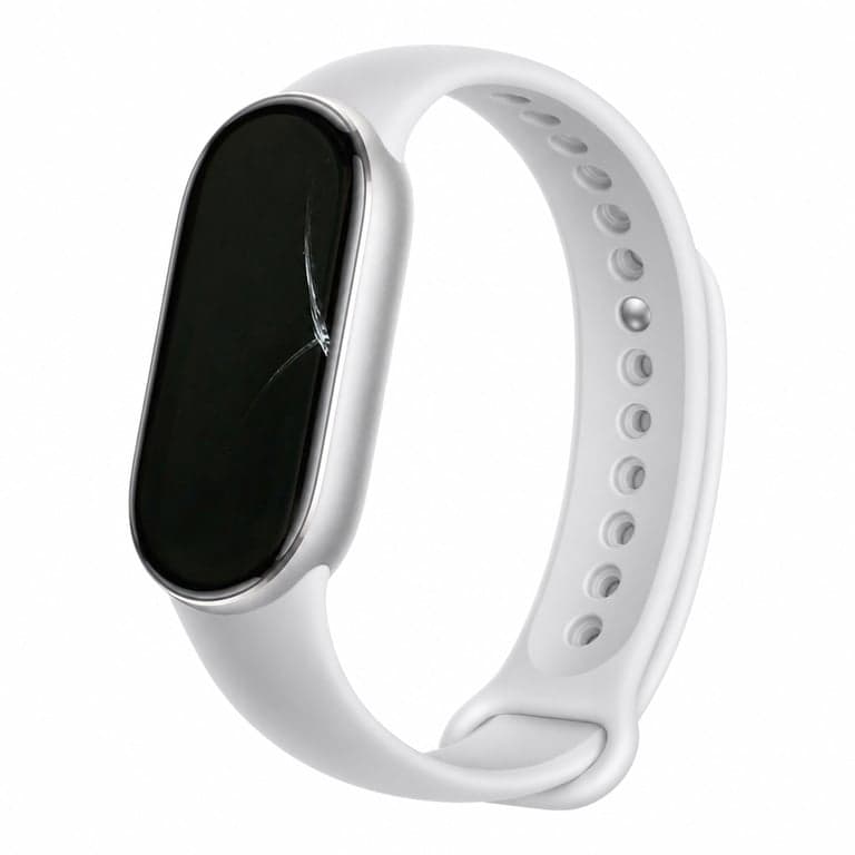 Ceas inteligent Xiaomi Smart Band 10 Argintiu - Ecran AMOLED de 1,72", 21 de zile — defect, funcționează parțial: Ecran crăpat (stare: vezi imaginea a 2-a)
