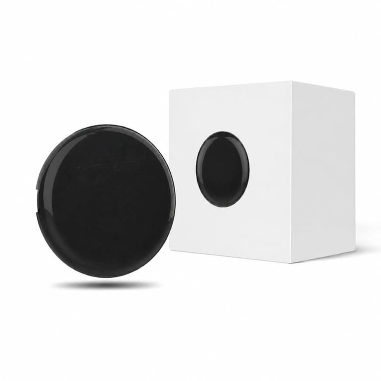 Telecomandă universală cu infraroșu MOES Smart Wi-Fi IR Hub, rotundă — Prezintă zgârieturi fine pe capacul produsului (stare: vezi a 2-a imagine)