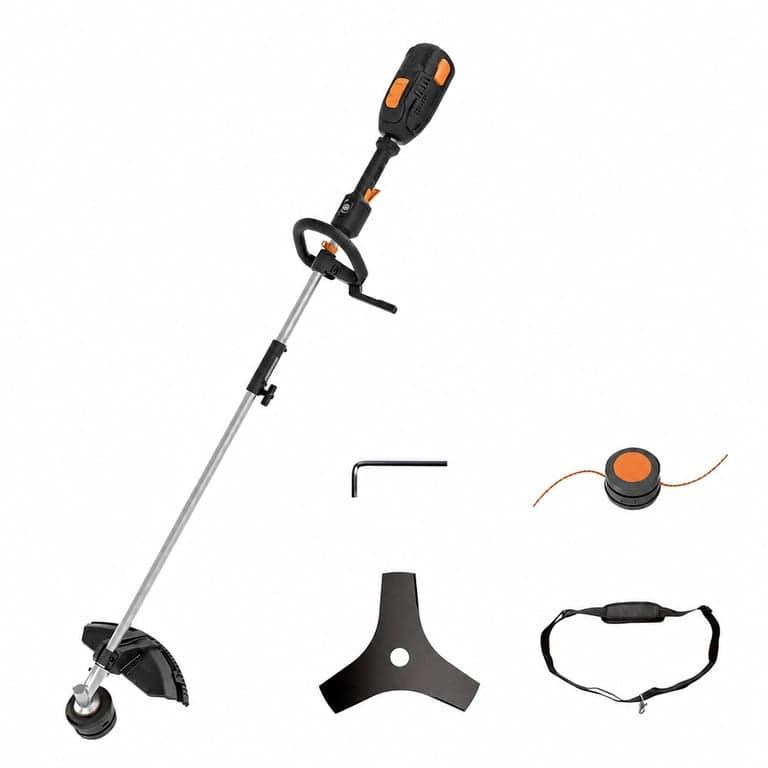 Motocoasă cu acumulator WORX WG186E.92, motor fără perii, 40V, diametru de tăiere 38 cm, fără acumulator și încărcător, produs utilizat, stare incompletă