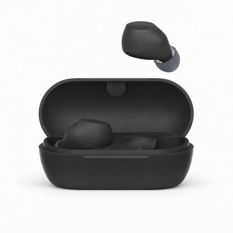 Căști True Wireless Sony WF-C710N cu anularea zgomotului, negru, control tactil, Multipoint — Lipsește cablul de încărcare (stare: vezi poza a 2-a)