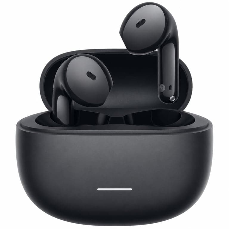 Căști wireless Xiaomi Redmi Buds 8 Active TWS Bluetooth, negru, autonomie 37 ore, IP54, 14,2 mm — fără cablu USB (stare: vezi a 2-a imagine)