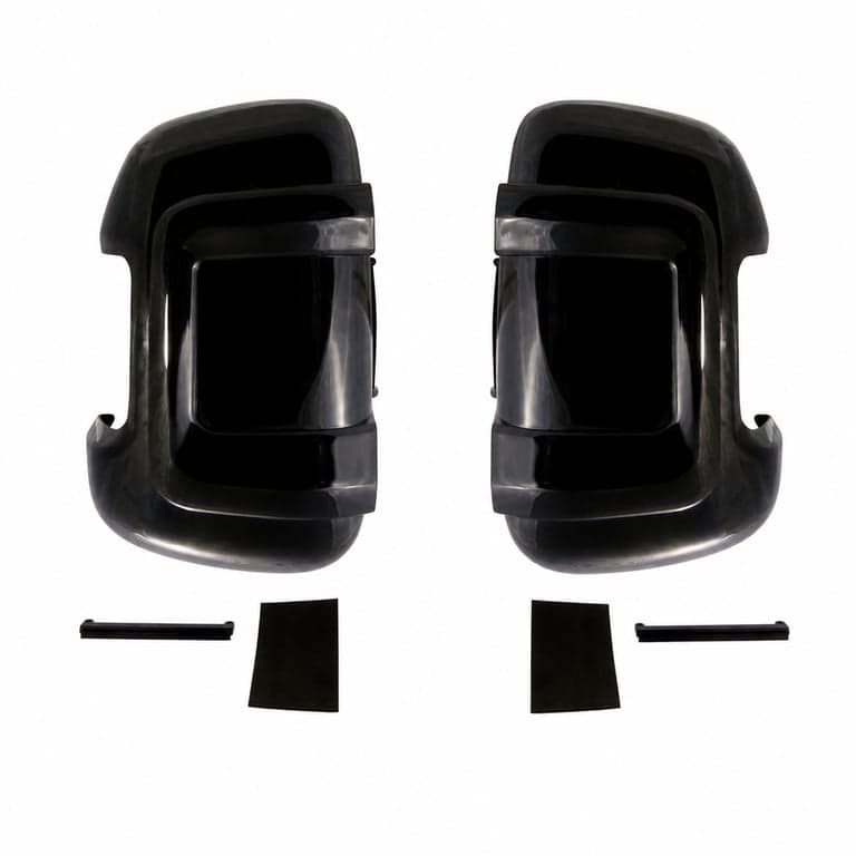 Protecție oglindă Milenco 4725 pentru braț scurt, negru - Fiat Ducato / Peugeot Boxer / Citroen Relay — șuruburi lipsă (stare: vezi a 2-a poză)