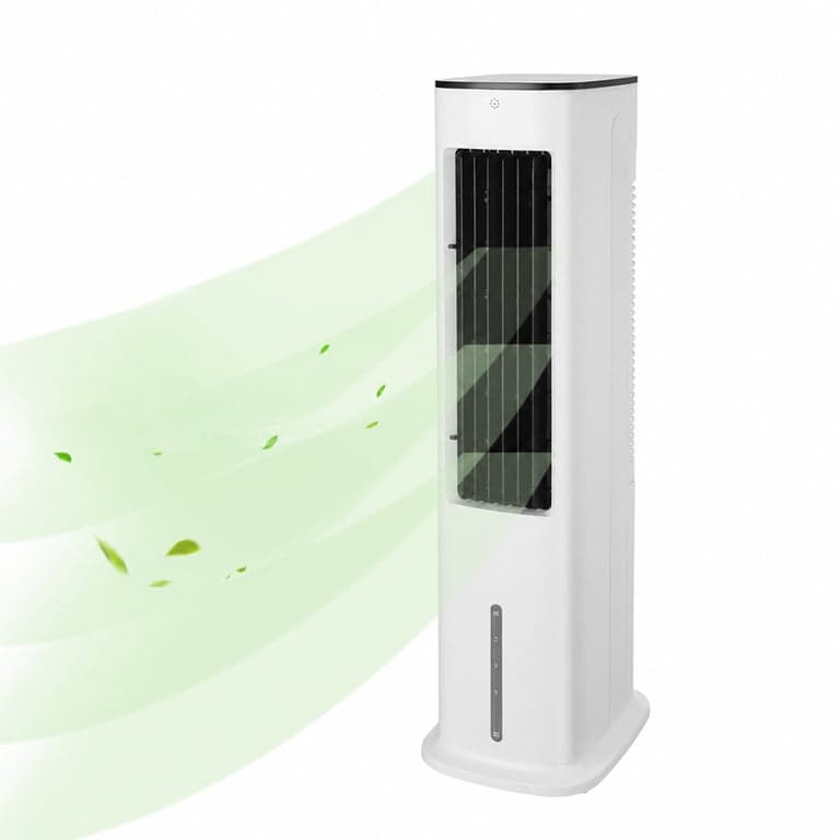 Răcitor de aer Midea Silent Air Cooler Pro 4 în 1, ventilator tip turn, umidificator și — Telecomanda nu este inclusă (stare: vezi a 2-a poză)