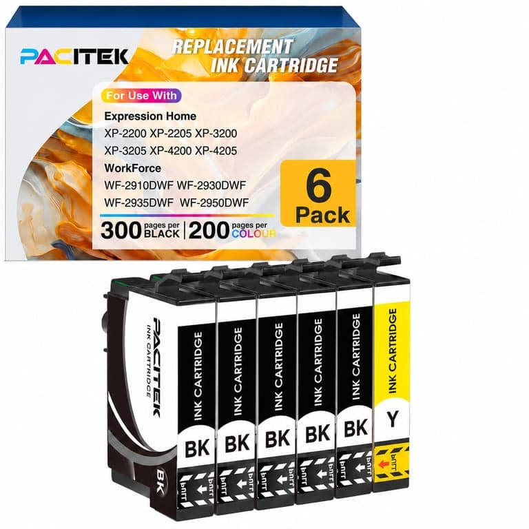 Pachet de cartușe de cerneală compatibile PACITEK 603XL pentru Epson XP-2100 XP-3100 XP-4100 — pachetul conține 2 negru și 1 galben (stare: vezi a 2-a imagine)