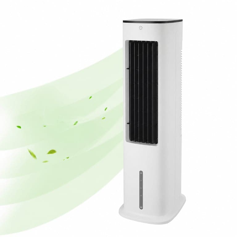 Aparat de răcire Midea Silent Air Cooler Pro 4 în 1, umidificator, purificator de aer și — telecomanda lipsește (stare: vezi a 2-a imagine)