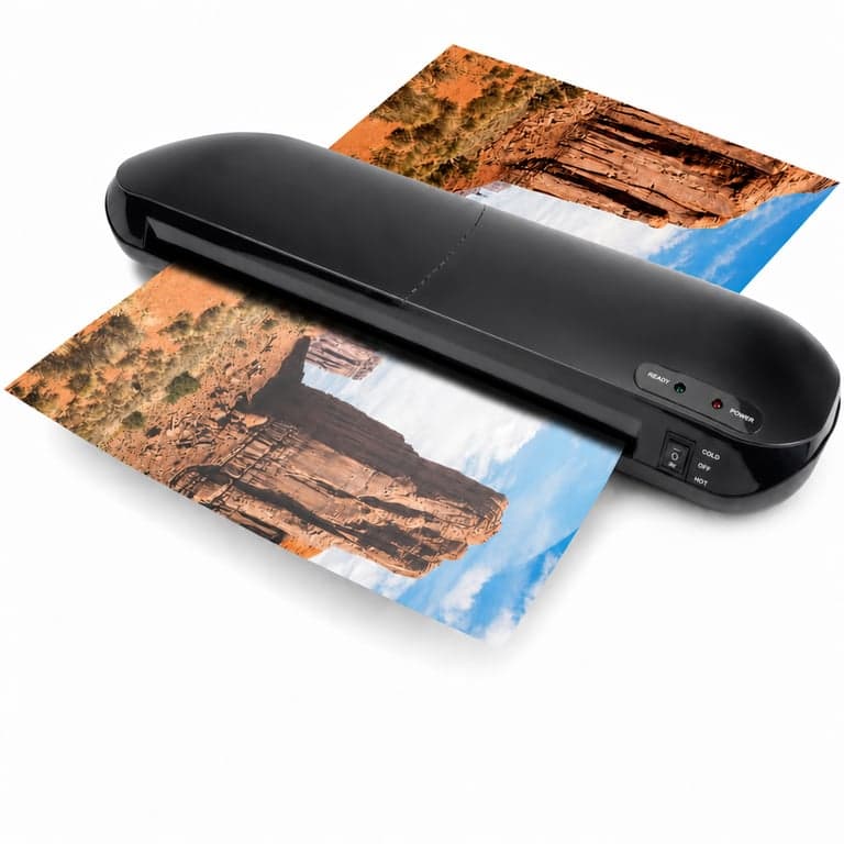 Laminator Olympia A 330 Plus pentru format A3, 75-125 microni, transparent și mat — Are o crăpătură în partea de sus (stare: vezi imaginea 2)