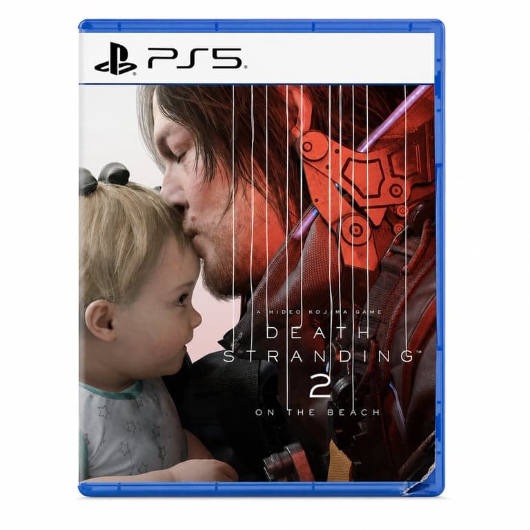 Joc de acțiune-aventură PlayStation Death Stranding 2: On the Beach pentru PS5, disc fizic — Colțul carcasei este rupt (stare: vezi a 2-a imagine)