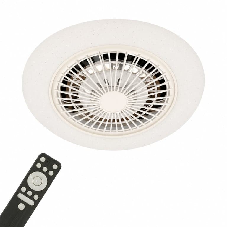 Ventilator de tavan BRILONER cu lampă, RGB — defect, funcționează parțial: Telecomanda nu funcționează corespunzător (stare: vezi imaginea 2)