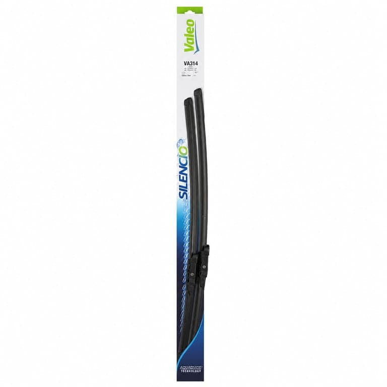 Set lame ștergătoare Valeo Silencio AquaBlade VA314 750 mm / 730 mm față — capac de cauciuc lipsă, cauciuc rupt (stare: vezi a 2-a poză)