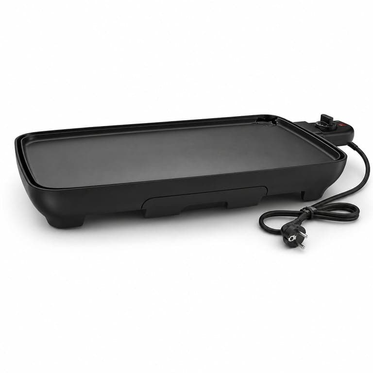Grătar electric de masă Tefal Malaga Plancha CB501812 2000 W — defect, funcționează parțial: carcasă posterioară deteriorată (stare: vezi fotografia nr. 2)
