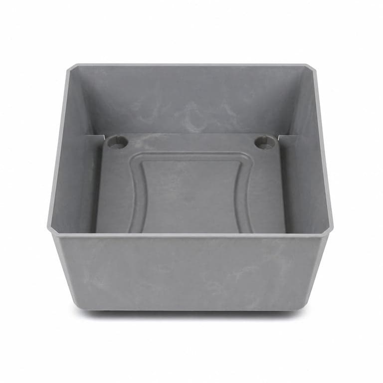 Corp de ghiveci din plastic — Jardinieră pătrată Lamela elegantă (componentă)