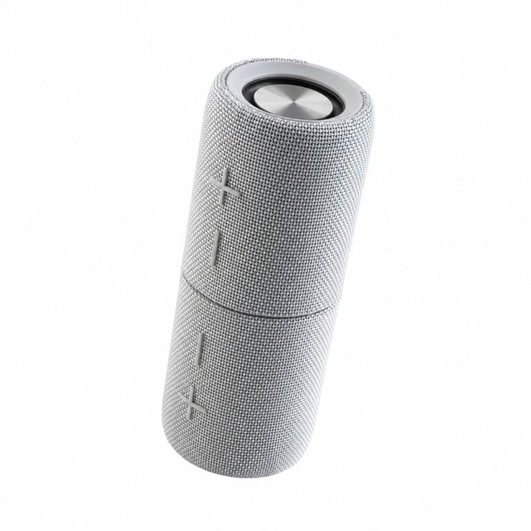 Boxă Bluetooth Intempo Aria Duo 20W, gri, TWS, IPX4, USB-C, încărcare magnetică, portabilă, 10 cm (stare: vezi imaginea a 2-a)