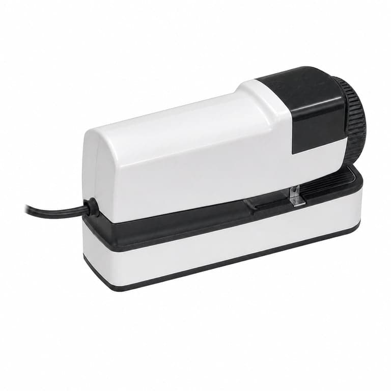 Capsator electric Rapid Pro 90EC cu acționare prin atingere, capacitate 50 de coli, 630 buc. — zgârieturi fine pe partea superioară neagră (stare: vezi imaginea nr. 2)