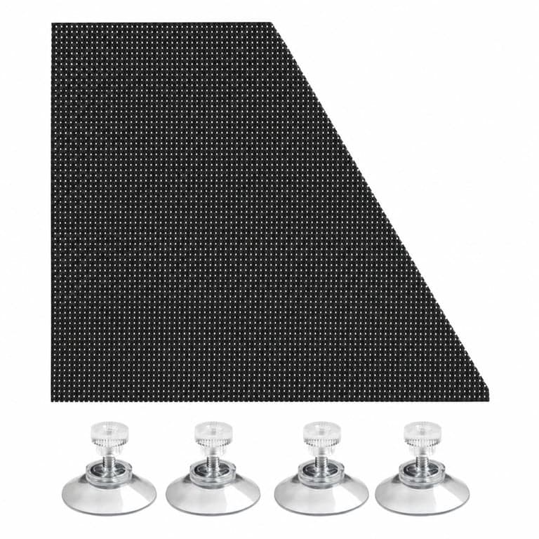 Parasolar flexibil Gardinia pentru mașină și fereastră, negru, 100 x 150 — o bucată mai mare a fost tăiată din produsul principal (stare: vezi a 2-a poză)