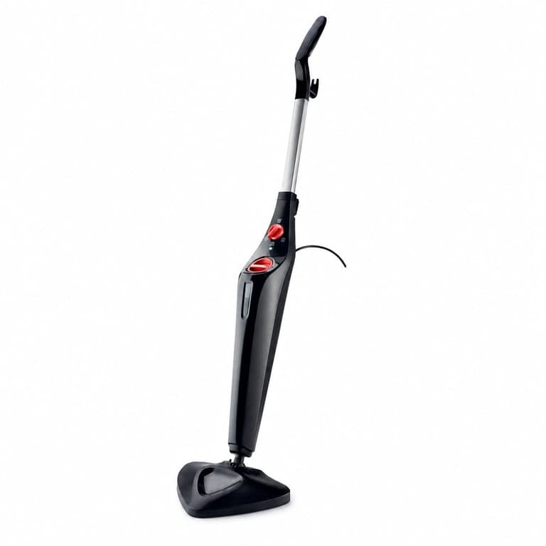 Aparat de curățat cu abur Vileda Steam Plus, rezervor de 400 ml, negru, microfibră — piesă incompletă, cu urme vizibile de utilizare (stare: vezi fotografia nr. 2)