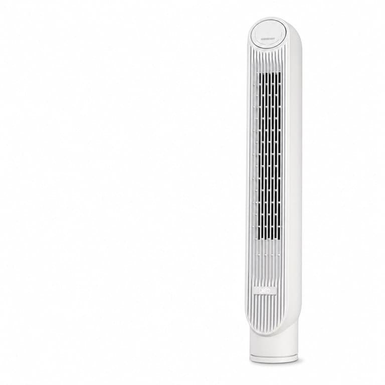 Ventilator turn Dreo Nomad One 92 cm negru, rotație 90° — defect, pentru piese: lipsesc telecomanda și baza (stare: vezi a 2-a fotografie)