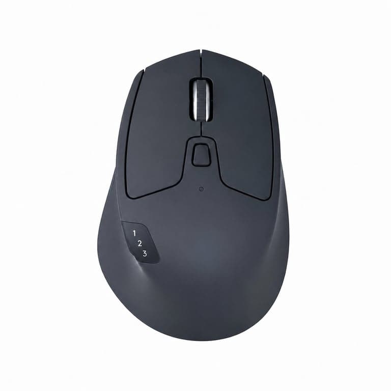 Mouse wireless Logitech M720 Triathlon, Bluetooth și receptor USB Unifying, 1000 DPI, 6 butoane — Bateria nu este inclusă (stare: vezi poza a 2-a)