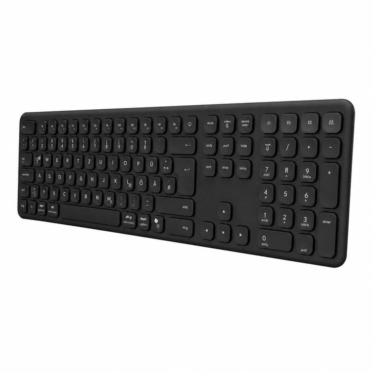 Tastatură wireless Trust Vaiya Bluetooth + 2.4 GHz QWERTZ — defectă, pentru piese: nu răspunde la nicio comandă (stare: vezi a 2-a imagine)
