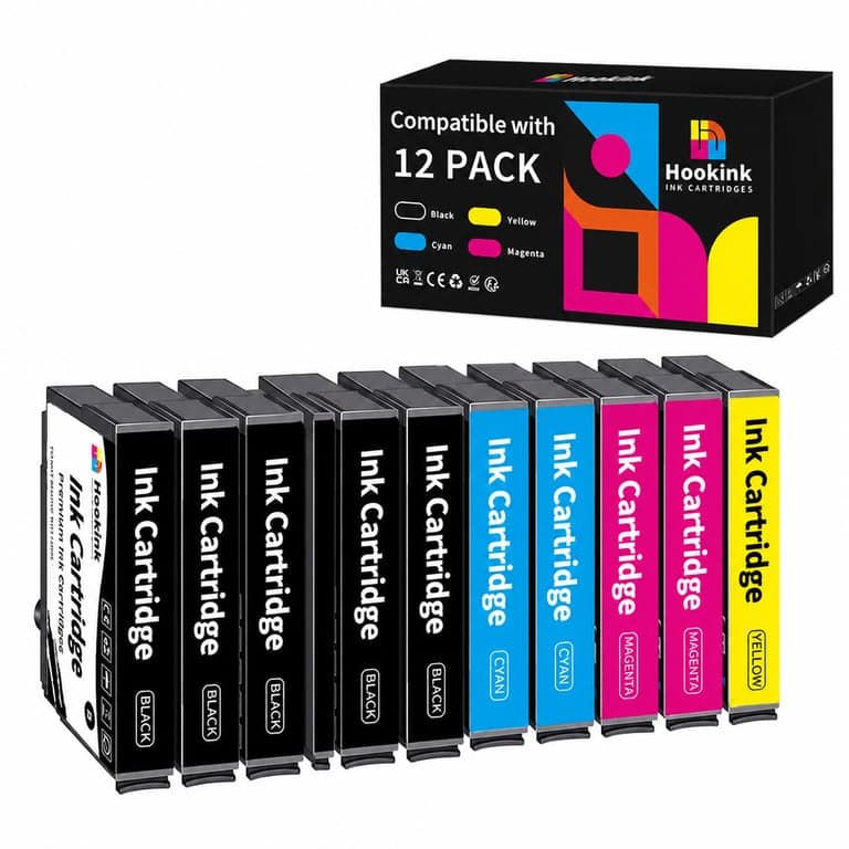Set cartușe de cerneală compatibile Hookink 603XL – Epson XP-2100 XP-2105 XP-3100 XP-4100 XP-4155 WF-2810 WF-2830 WF-2835 WF-2850 Negru – set de 11 bucăți