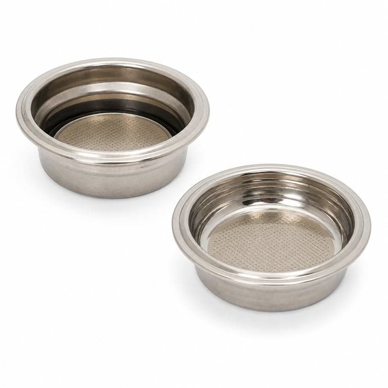 Set filtru din oțel inoxidabil pentru espressor De'Longhi Dedica Style EC685.M – piesă originală, culoare argintie