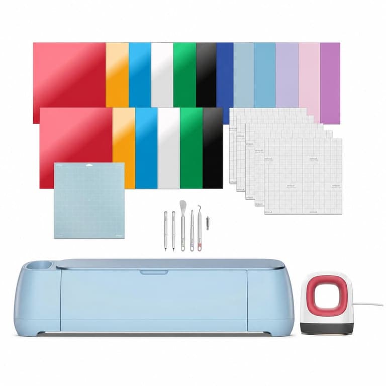 Pachet mașină de tăiat Cricut Maker 4 Essentials Plus Bundle 2025 - Incomplet, produs de prezentare (lipsesc anumite elemente)