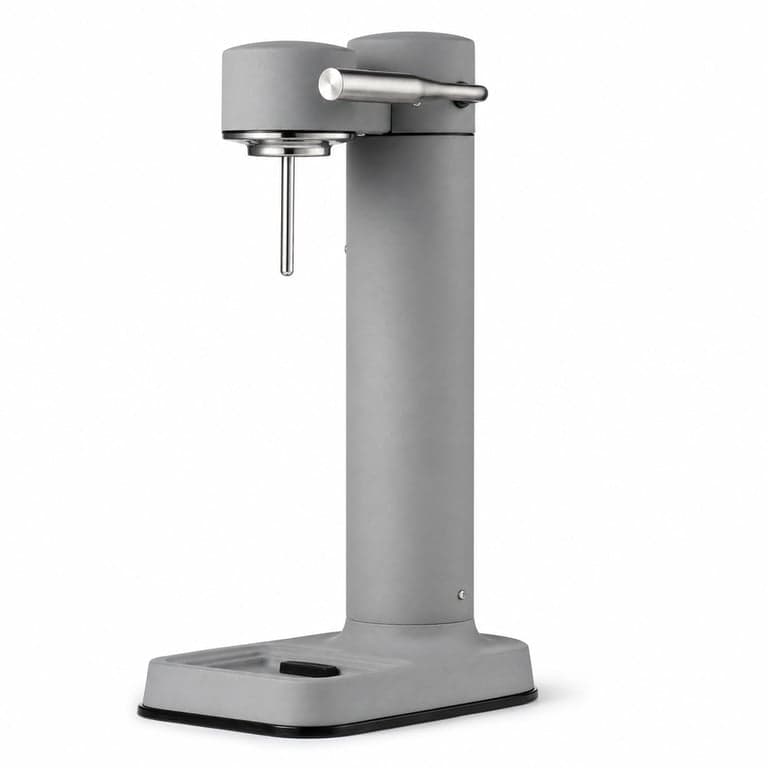 Aparat de carbonatare Aarke Carbonator 3 Premium din oțel inoxidabil cu sticlă Aarke — fără sticlă și tavă (stare: vezi a 2-a imagine)
