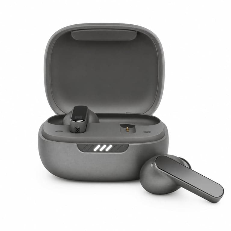 Căști True Wireless Bluetooth JBL Live Pro 2 TWS cu anulare activă a zgomotului — culoare gri în loc de albastru (stare: vezi a doua imagine)