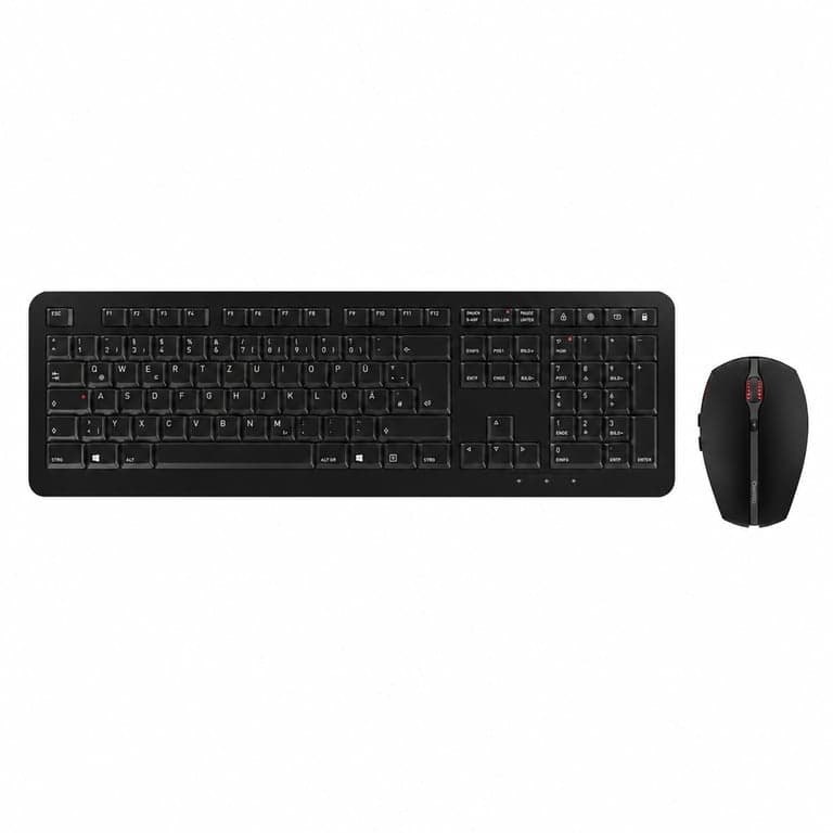 Set tastatură și mouse wireless CHERRY GENTIX Desktop, negru, layout german — lipsește suportul tastaturii (stare: vezi imaginea 2)