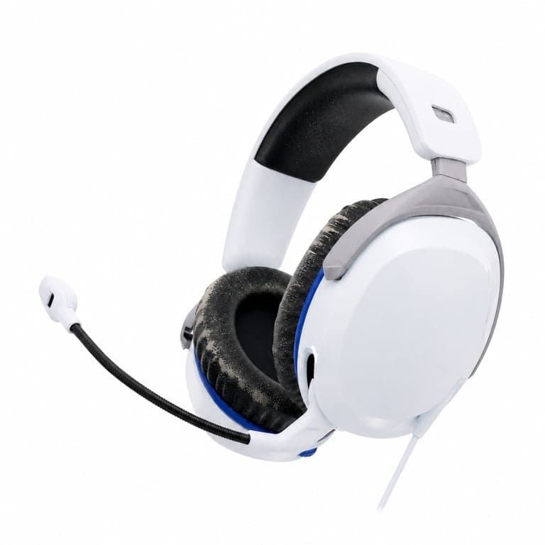 Căști Gaming cu fir HyperX Cloud Stinger 2 pentru PlayStation, Alb, Difuzoare 50 mm — Bureți uzați (stare: vezi poza a 2-a)