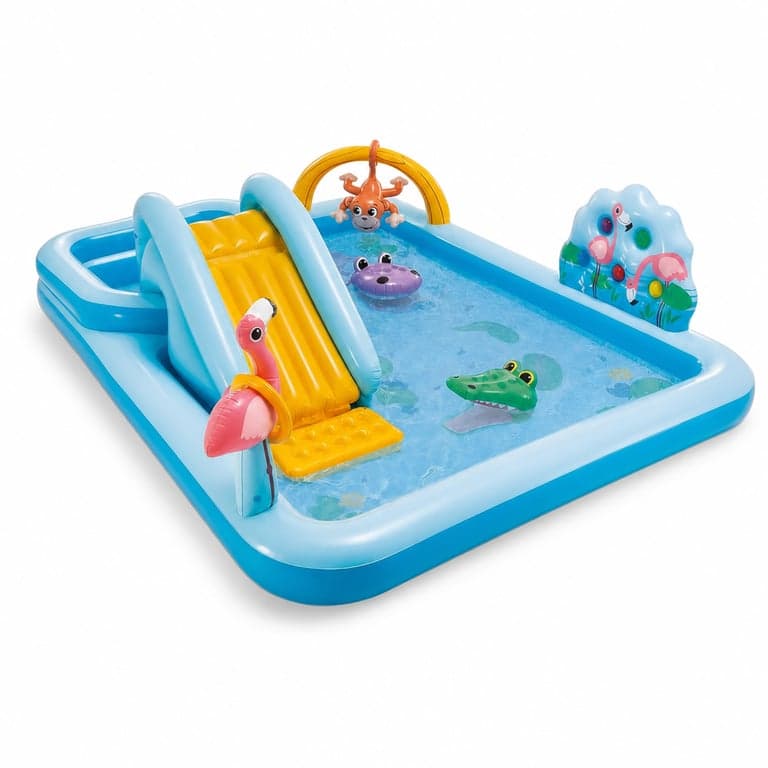 Centru de joacă gonflabil Intex Jungle Adventure 244x198x71 cm, 493 litri — Produs utilizat (stare: vezi a 2-a imagine)