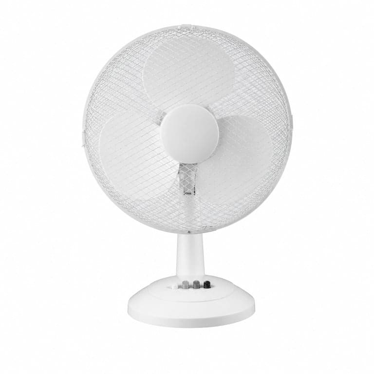 Ventilator de birou Fagor Aero, alb, 35W, 3 – defect, pentru piese: Nu primește curent și nu pornește (stare: vezi poza a 2-a)