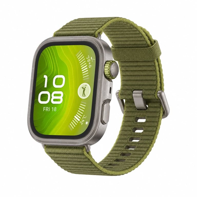 Ceas inteligent HUAWEI Watch FIT 4 Pro pe negru, sticlă de safir și carcasă din titan, EKG, GPS, până la 10 zile autonomie — Zgârieturi minore (stare: vezi a doua imagine)