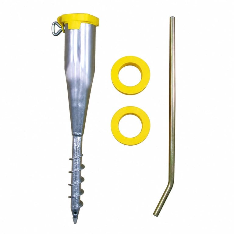 Manșon de fixare prin înșurubare Alberts 610647 pentru țevi Ø25-65 mm, 560 mm — lipsesc 3 inele de reducție (stare: vezi a 2-a imagine)