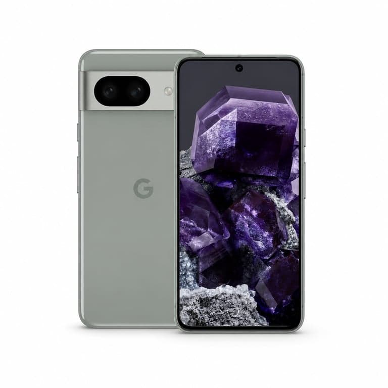 Smartphone Google Pixel 8 256 GB Hazel — defect, pentru piese: ecranul are „ghost touch” și (stare: vezi a 2-a poză)