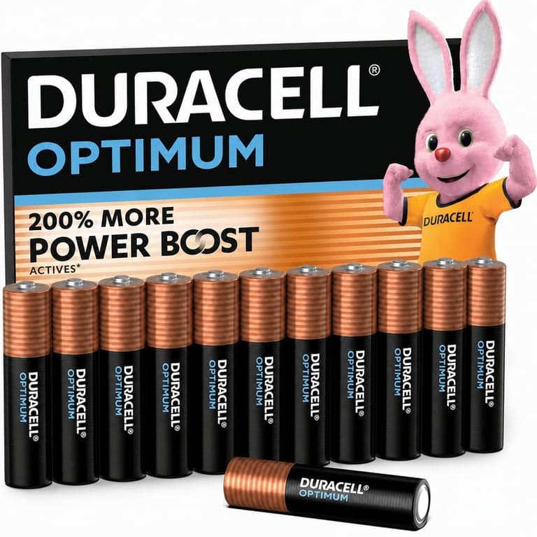Baterii alcaline Duracell Optimum AAA 1,5V LR03 MX2400 – pachet de 11 bucăți