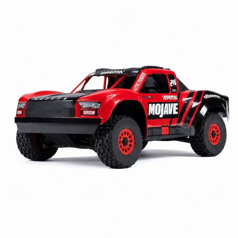 Mașină cu telecomandă ARRMA Mojave Grom ARA2104T1 scara 1/18, motor cu perii 30+ km/h — Se vinde fără acumulator (stare: vezi a 2-a poză)