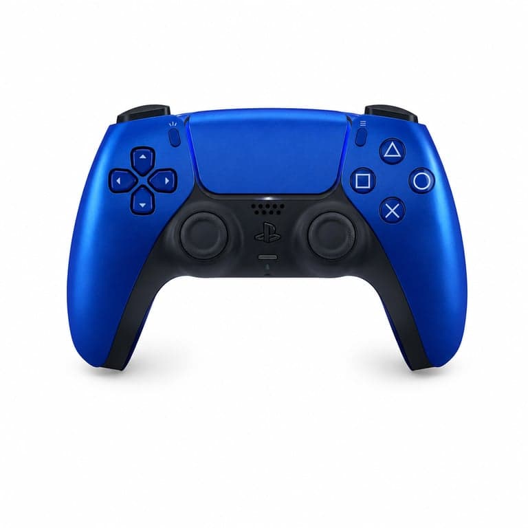 Controller wireless PlayStation DualSense în culoarea Cobalt Blue, pentru PS5 și PC — cablul de încărcare nu este inclus (stare: vezi a doua imagine)