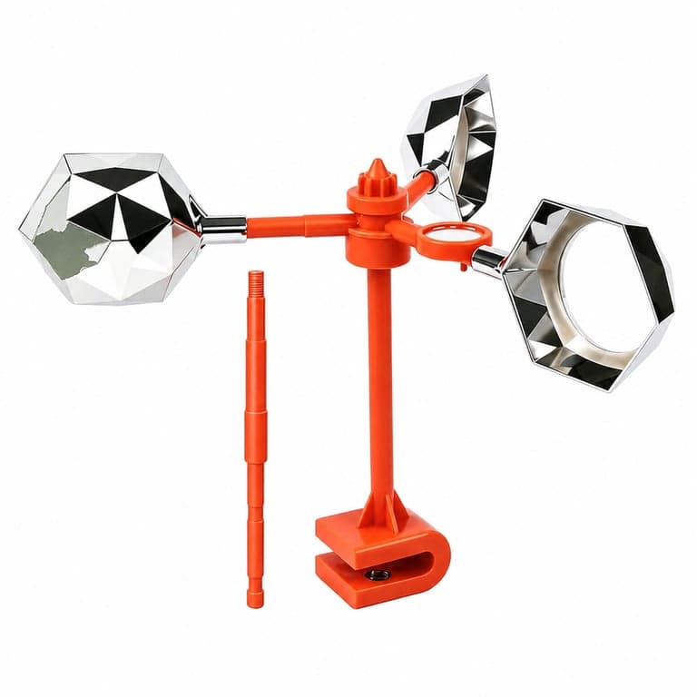 Moară de vânt pentru alungarea păsărilor HSLXBY, dispozitiv reflectorizant la 360 de grade pentru porumbei, pentru grădină, acoperiș, balcon, fermă, set incomplet