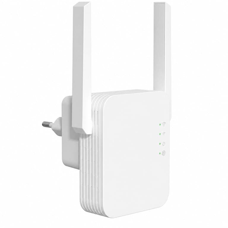 Amplificator semnal WiFi STRONG N300 Mbit/s, repetor WLAN de priză, WPS, port LAN, punct de acces — cablu de rețea (stare: vezi a 2-a imagine)