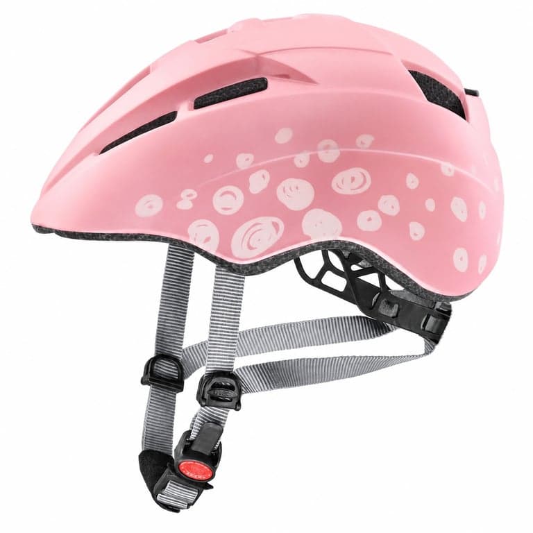 Cască de ciclism pentru copii uvex Kid 2 CC, model cu buline roz, 46-52 cm — Prezintă mici zgârieturi superficiale (stare: vezi poza a 2-a)