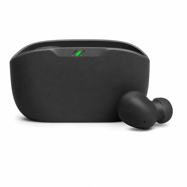 Căști in-ear wireless JBL Wave Buds, negre — defecte, funcționează parțial: casca dreaptă nu merge (stare: vezi a 2-a imagine)