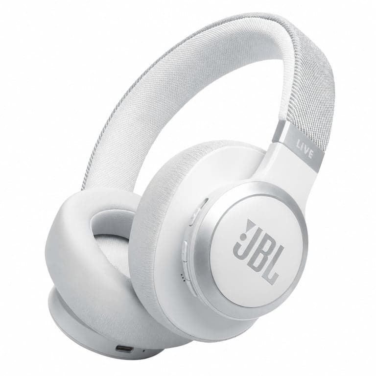 Căști Over-Ear Bluetooth JBL Live 770 NC cu Anulare Adaptivă a Zgomotului, autonomie de 65 de ore — fără cablu de încărcare (stare: vezi a 2-a imagine)
